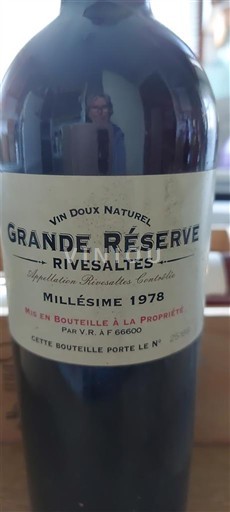 Roussillon Rivesaltes Grande Réserve 1978