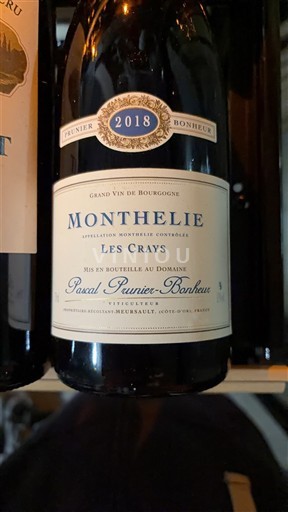 Borgoña Monthélie Pascal Prunier-Bonheur Les Crays 2018