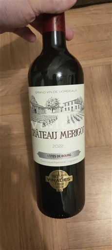 Burdeos Côtes-de-bourg Château Merigot 2022