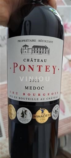 Bordéus Médoc Château Pontey 2022