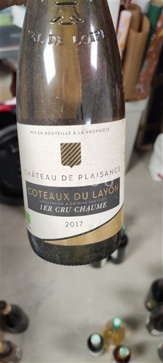 Vallée de la Loire Coteaux-du-layon Château Plaisance 1er Cru Chaume 2017