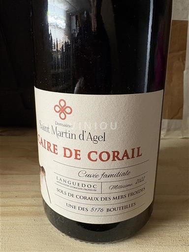 Languedoc Domaine Saint Martin Agel Caire de Corail 2022