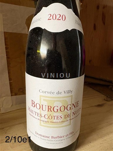 Bourgondië Hautes Côtes de Nuits Domaine Barbier et Fils Corvée de Villy 2020