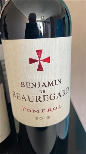 Bordeaux Pomerol Château Beauregard Benjamin de Beauregard 2015