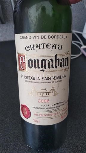Bordeaux Puisseguin-Saint-Émilion Château Fongaban 2006