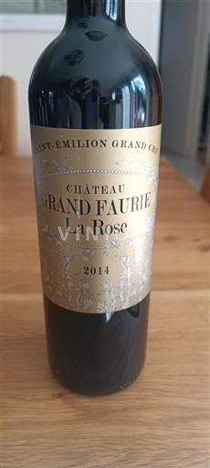 Bordeaux Saint-Émilion Grand Cru Grand Cru Château Grand Faurie La Rose 2014