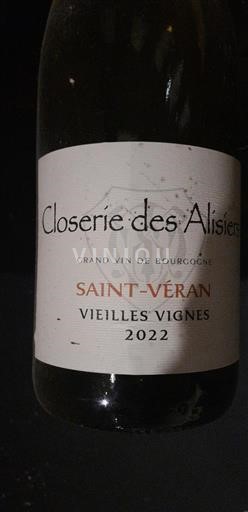 Burgundsko Saint-Véran Closerie des Alisiers Vieilles Vignes 2022