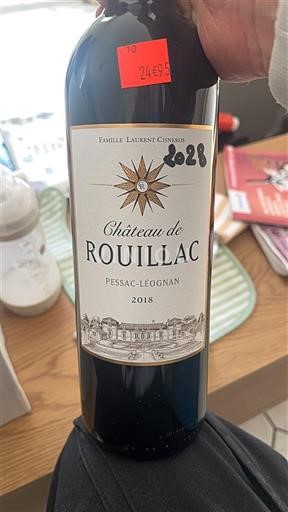 Bordeaux Pessac-Léognan Château Rouillac 2018