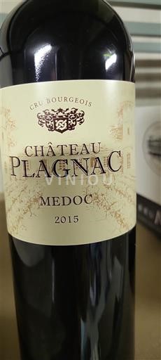 Bordeaux Médoc Cru Bourgeois Château Plagnac 2015