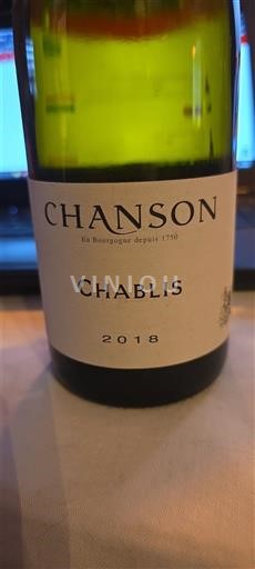Burgundy Chablis Chanson 2018