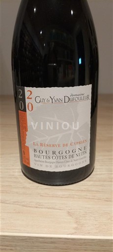 Bourgondië Hautes Côtes de Nuits Domaine Guy & Yvan Dufouleur La Réserve de Cyprien 2020