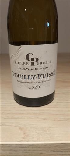 Borgoña Pouilly-fuissé Pierre Gruber 2020