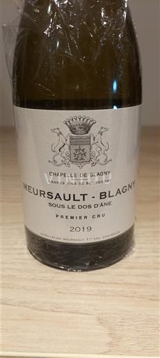 Burgundy Meursault Premier Cru Chapelle de Blagny Sous le Dos d'Âne 2019