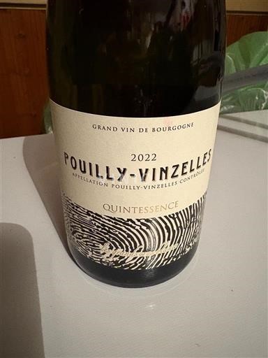 Borgogna Pouilly-vinzelles Grand Cru Quintessence 2022
