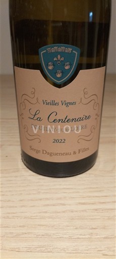 Thung lũng sông Loire Pouilly-sur-loire Serge Dagueneau & Filles La Centenaire Vieilles Vignes 2022