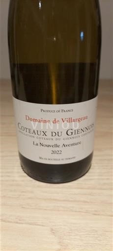 Valle della Loira Coteaux-du-giennois Domaine Villargeau La Nouvelle Aventure 2022