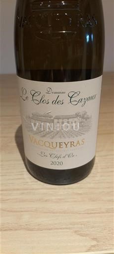 Rhône Valley Vacqueyras Le Clos des Cazaux Les Clefs d'Or 2020