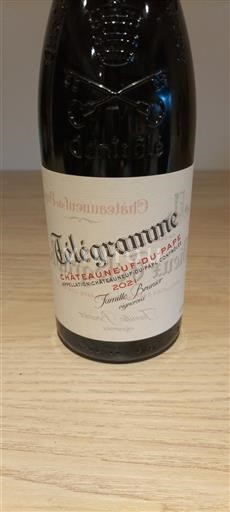 Thung lũng Rhône Châteauneuf-du-pape Domaine Vieux Télégraphe Télégramme 2021