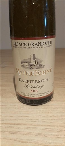 Alsacia Riesling Grand Cru Meyer-Fonné Kaefferkopf 2018