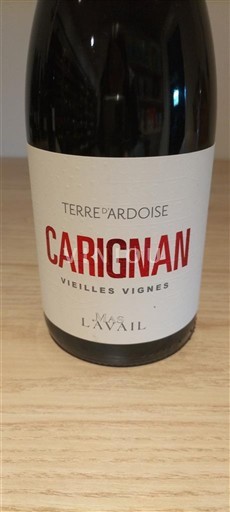Languedoc and Roussillon Côtes Catalanes Mas L’Avail Terre d'Ardoise Carignan Vieilles Vignes 2020