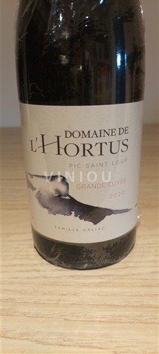 Languedoque Pic-saint-loup Domaine L'Hortus Grande 2020