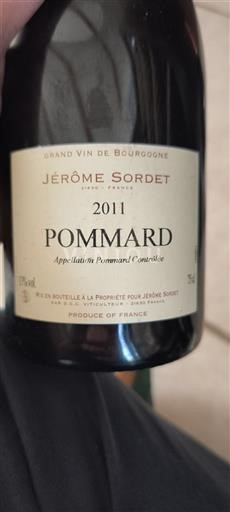Borgogna Pommard Jérôme Sordet 2011