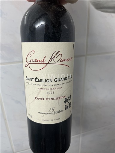 Bordeaux Saint-Émilion Grand Cru Grand Cru Maison Johanis Boubée d'Exception 2021