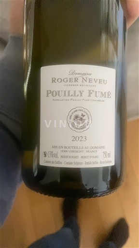 Valle della Loira Pouilly-fumé Domaine Roger Neveu 2023