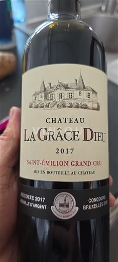 Bordeaux Saint-Émilion Grand Cru Grand Cru Château La Grâce Dieu 2017