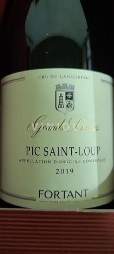 Languedoc Pic-saint-loup Fortant Grands Terroirs 2019