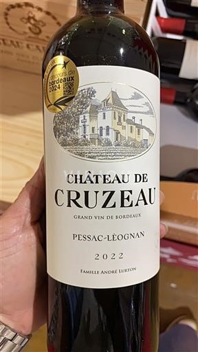 Bordéus Pessac-Léognan Château Cruzeau 2022