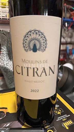 Bordeaux Haut-Médoc Citran Moulins de Citran 2022