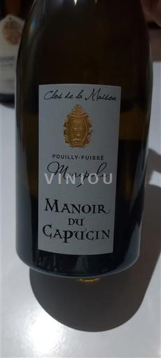 Bourgogne Pouilly-fuissé Manoir du Capucin Clos de la Maison Monopole 2023