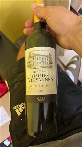Bordeaux Saint-Émilion Château Hautes Versannes 2015
