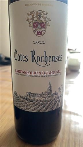Bordeaux Saint-Émilion Grand Cru Grand Cru Côtes Rocheuses 2022