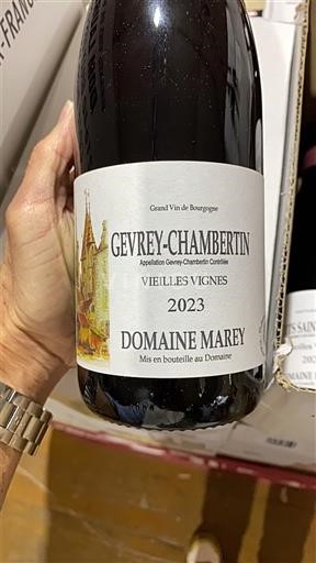 Vin Rouge sec Vieilles Vignes Domaine Marey 2023 France Bourgogne Gevrey-chambertin AOC