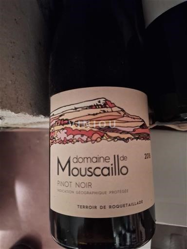 Languedoc ja Roussillon Pays d'Oc Domaine Mouscaillo Pinot Noir 2018