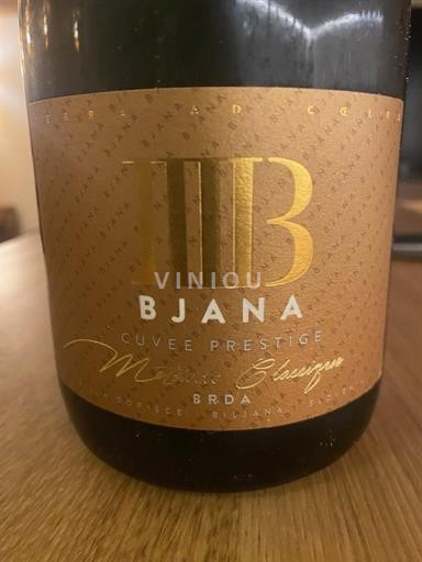 Slovenia Littoral Goriška Brda Bjana Cuvee Prestige Millesime 2020