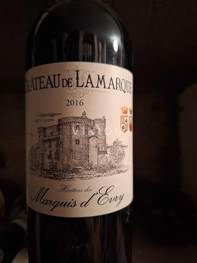 Bordeaux Haut-Médoc Château Lamarque Héritiers du Marquis d'Evry 2016