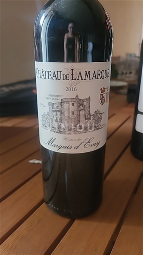 Bordeaux Haut-Médoc Château Lamarque Héritiers du Marquis d'Evry 2016