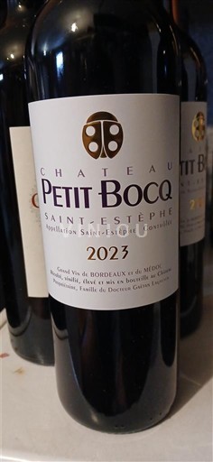 Bordeaux Saint-Estèphe Château Petit Bocq 2023