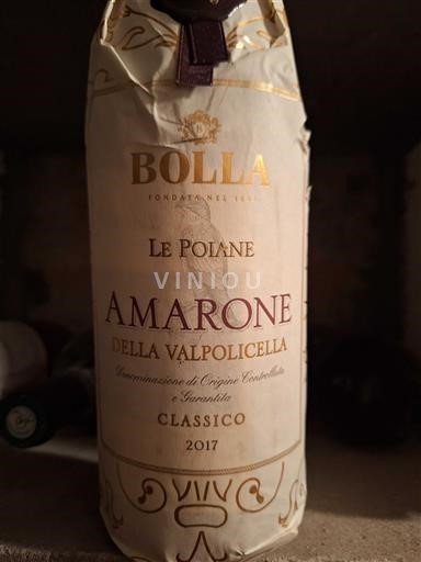 Vénétie Amarone della Valpolicella Bolla Le Polane 2017