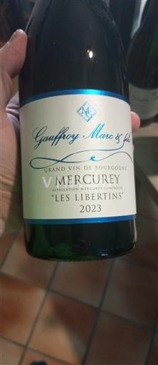 Bourgogne Mercurey Gauffroy Marc & fils Les Libertins 2023