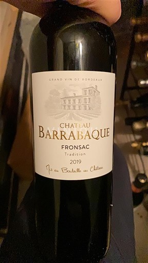 Bordeaux Fronsac Château Barrabaque Tradition 2019