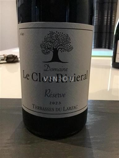 Languedoque Terrasses du Larzac Domaine Le Clos Rivieral Réserve 2023