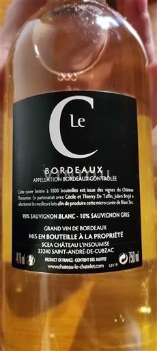 Bordeaux Château L'Insoumise Cle Không niên vụ