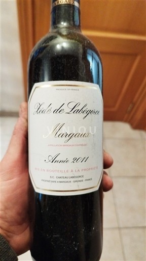 Bordeaux Margaux Château Labégorce Zédé de Labégorce 2011