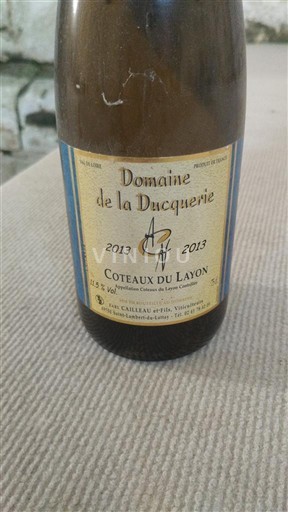 Vallée de la Loire Coteaux-du-layon Domaine La Ducquerie 2013