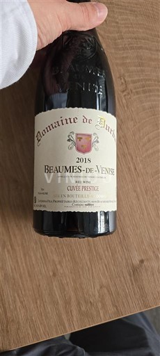 Vale do Ródano Beaumes de Venise Domaine Durban Prestige 2018