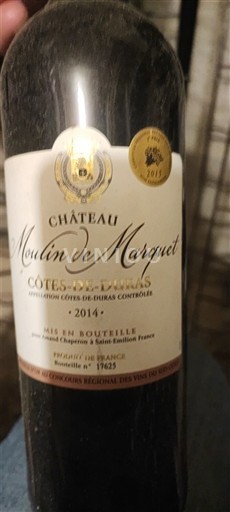 Southwest Côtes de Duras Château Moulin de Marquet 2014